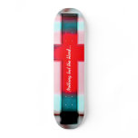 Big Cross Emboss Color, Nothing but the blood... Skate Board Deck