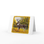 Big Deer standing in grove on customizable product Card
