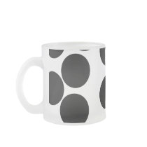 Big Dots. Black and White Pattern. Coffee Mug