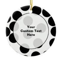 Big Dots. Black and White Pattern. Ornament