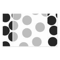 Big Dots. Black and White Pattern. Stickers