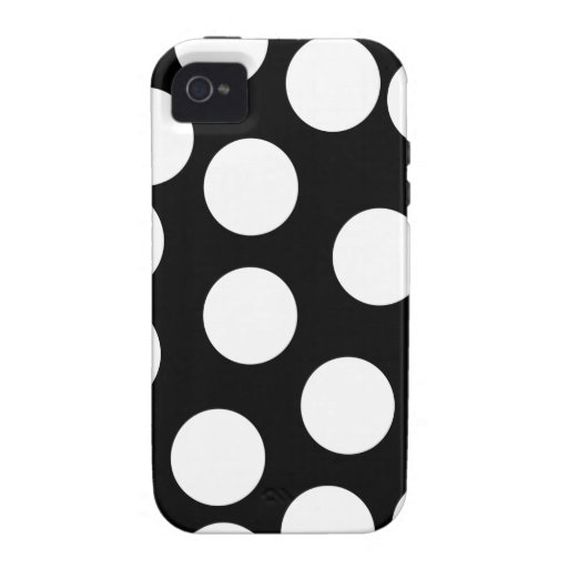 Big Dots in Black and White. iPhone 4/4S Cover
