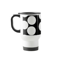 Big Dots in Black and White. Coffee Mugs