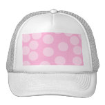 Big Dots Pattern. Pale Pink and Candy Pink. hats