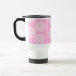 Big Dots Pattern. Pale Pink and Candy Pink. Coffee Mugs