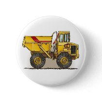 Big Dump Truck Button Pin