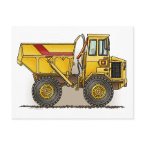 Big Dump Truck Post Card