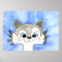 Big Eared Cat Posters