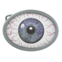 Big Eyeball Oval Belt Buckle