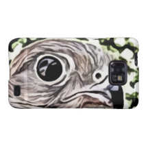 Big eyed bird painting galaxy s2 case