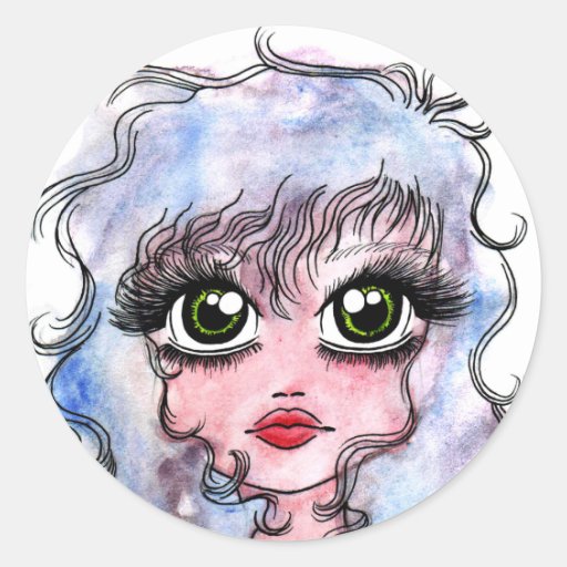 Big Eyes 2 Round Sticker