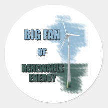Big fan of renewable energy stickers