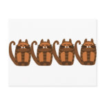 big fat cat rufus postcards