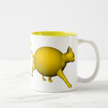 Big Fat Yellow Cat Mugs