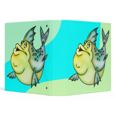 Big Fish Little Pond 3 Ring Binder by sagart1952