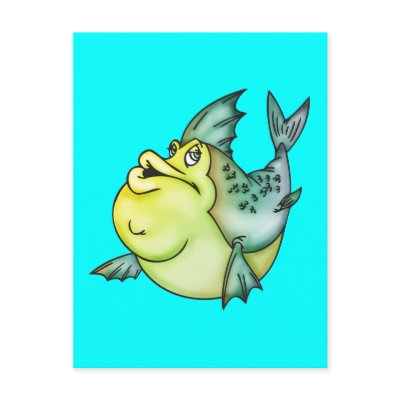 Big Fish Little Pond Post Card by sagart1952