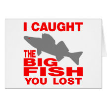 BIG FISH WALLEYE GREETING CARD