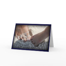 Big Foot Little Foot at the Beach Florida gulf Cards