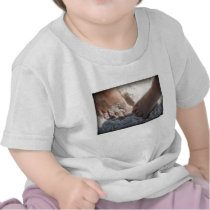 Big Foot Little Foot at the Beach Florida gulf Tee Shirts