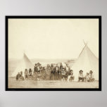 Big Foot's Indian Tipi Camp SD 1890 Posters