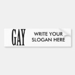 BIG GAY BUMPER STICKERS