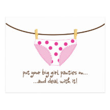 big girl post cards