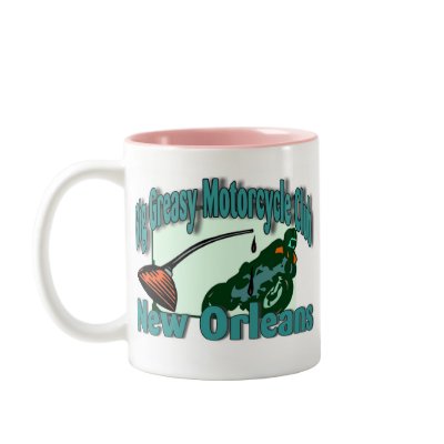 Big Greasy Cucle Club Mugs by figstreetstudio