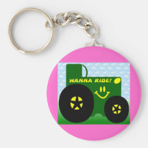 BIG GREEN TRACTOR KEY CHAINS