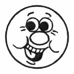 Big Grin Face Embroidered Shirt
