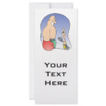 big guy vs little guy funny boxing cartoon rack cards