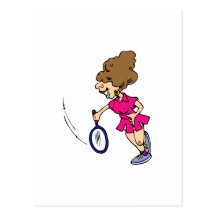 Big hair swing postcards