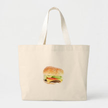 Big Hamburger Canvas Bags