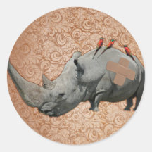 Big Headed Rhino Stickers