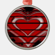 Big Heart Christmas Ornaments