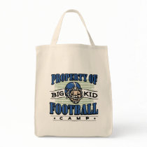 Big Kid Football Blue Helmet Tote Bag