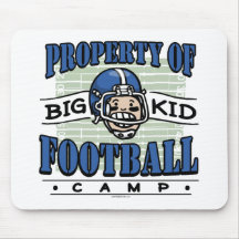 Big Kid Football Camp Mouse Pad