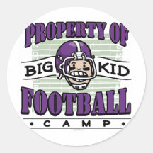 Big Kid Football Camp Sticker