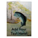 Big Largemouth Bass! Greeting Cards