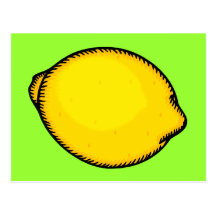 Big Lemon Postcard