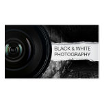 Big Lens Black & White photography business card