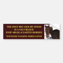 Big Lick - Tennessee Walking Horses Bumper Stickers