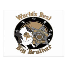 Big, Little, Middle Brother Gifts Post Card