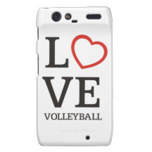 Big LOVE Volleyball Droid RAZR Case
