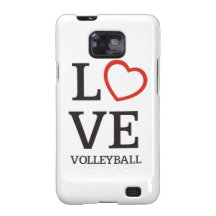 Big LOVE Volleyball Galaxy S2 Cases