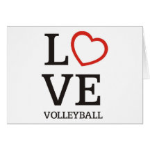 Big LOVE Volleyball Greeting Card
