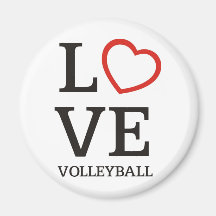 Big LOVE Volleyball Magnets