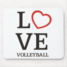 Big LOVE Volleyball Mouse Pads