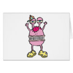 big mouth funny monster greeting cards