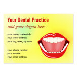 Big Mouth Gold Professional Dental Business Cards