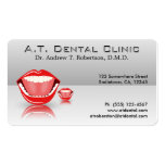 Big Mouth Grey Professional Dental Business Cards
